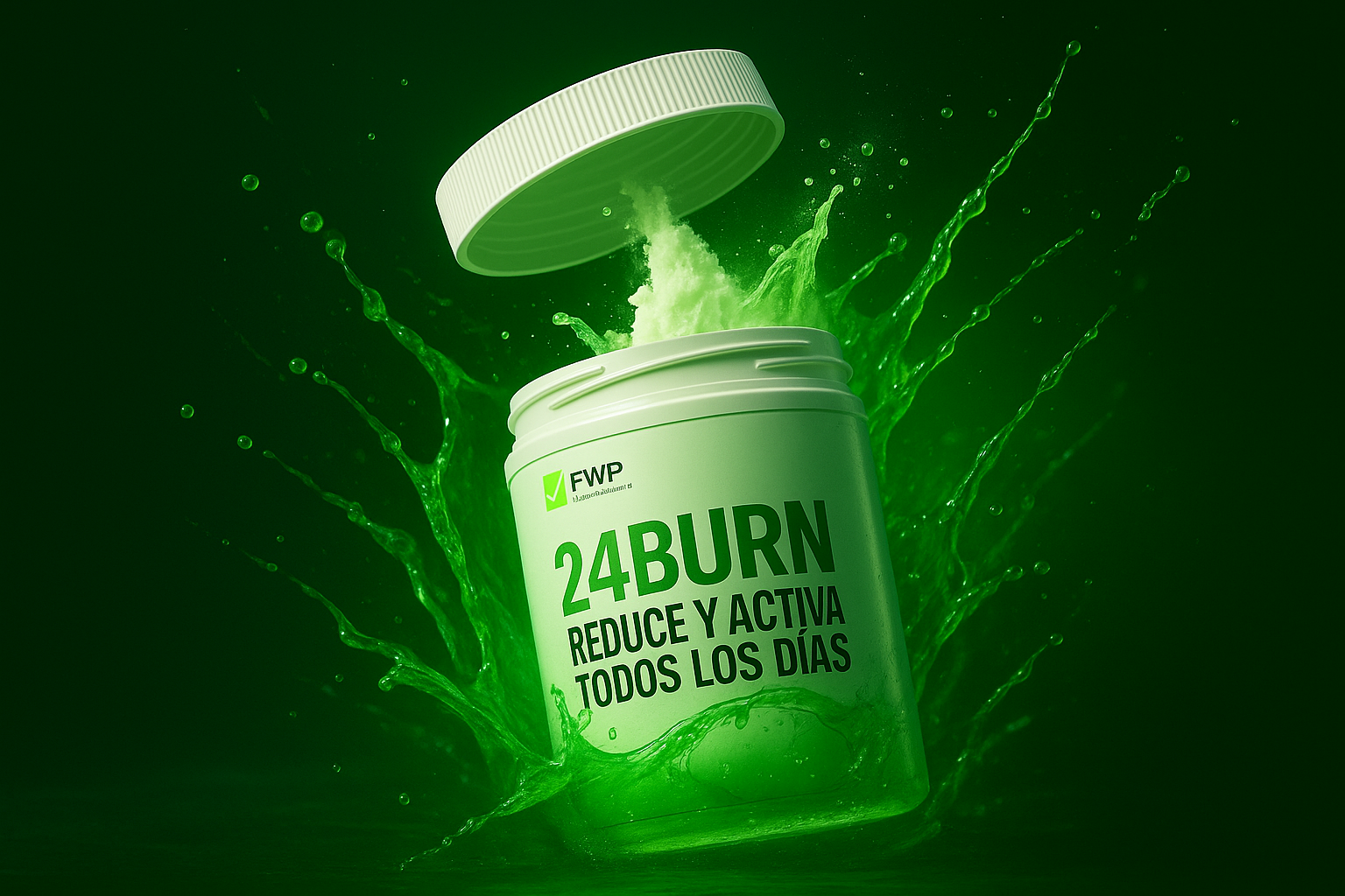 Frasco del suplemento 24BURN